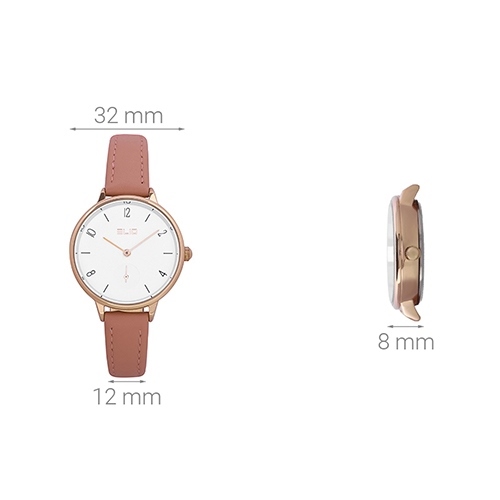 Đồng hồ ELIO Nắng Xuân 32 mm Nữ EL033-01 Màu Hồng
