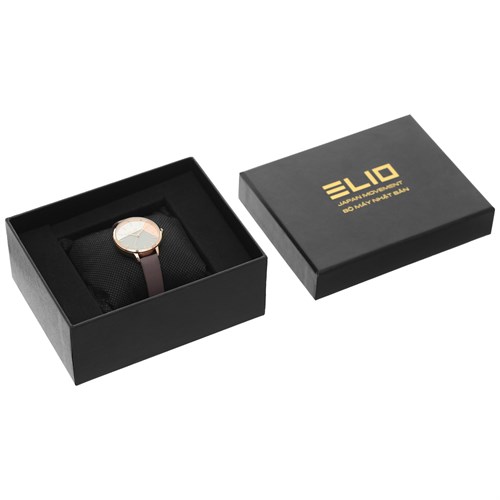 Đồng hồ ELIO Nắng Xuân 32 mm Nữ EL035-01 Màu Tím nhạt