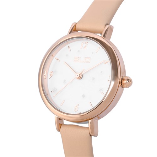 Đồng hồ ELIO Nắng Xuân 28 mm Nữ EL037-01 Màu Kem