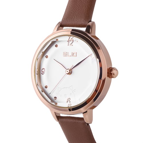 Đồng hồ ELIO Nắng Xuân 29 mm Nữ EL039-01 Màu Nâu