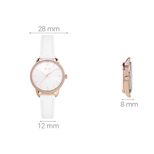 Đồng hồ ELIO Nắng Xuân 28 mm Nữ EL040-01 Màu Trắng