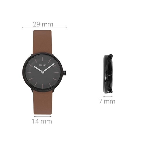 Đồng hồ ELIO 29 mm Nữ EL060-02 Màu Nâu