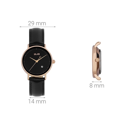 Đồng hồ ELIO 29 mm Nữ EL061-02 Màu Đen