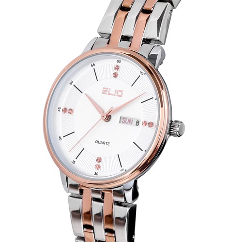 Đồng hồ ELIO Nắng Xuân 30 mm Nữ ES061-02 Màu Bạc