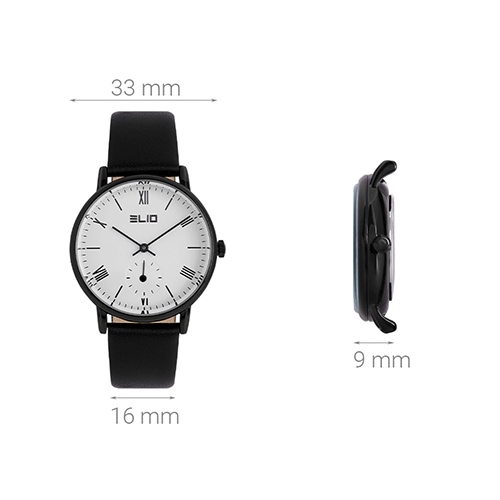 Đồng hồ ELIO 33 mm Nữ EL073-02 Màu Đen