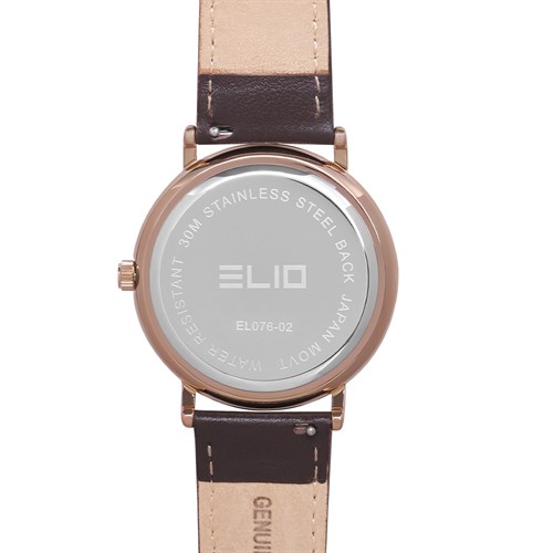 Đồng hồ ELIO 29 mm Nữ EL076-02 Màu Nâu