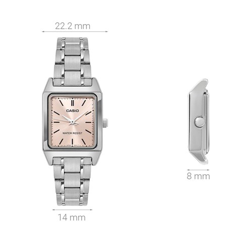 Đồng hồ CASIO 22.2 mm Nữ LTP-V007D-4EUDF Màu Bạc