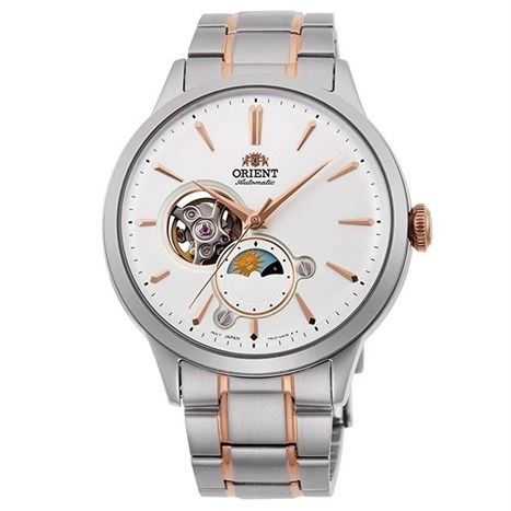 Đồng hồ ORIENT Sun & Moon 41.5 mm Nam RA-AS0101S10B Màu Bạc