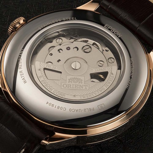 Đồng hồ ORIENT Sun & Moon 41.5 mm Nam RA-AS0102S10B Màu Nâu