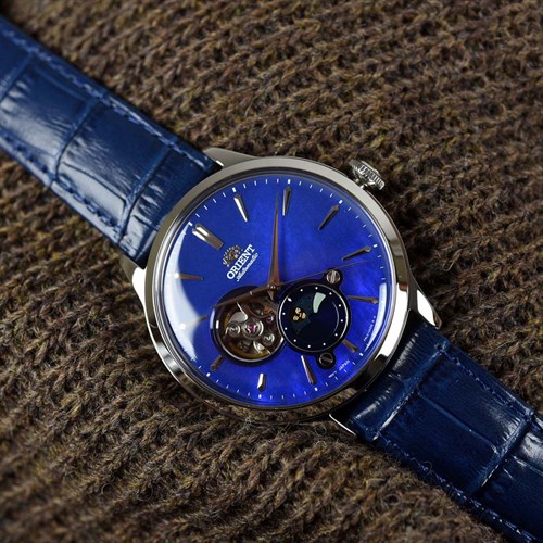 Đồng hồ ORIENT Sun & Moon 41.5 mm Nam RA-AS0103A10B Màu Xanh Dương