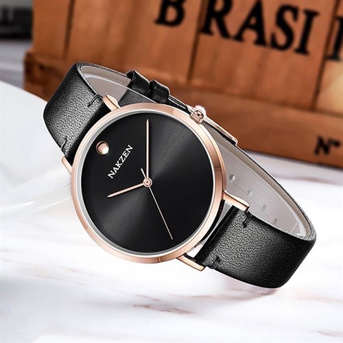 Đồng hồ NAKZEN 36 mm Nữ SL4105LBK-1NR Màu Đen