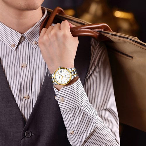 Đồng hồ NAKZEN 38 mm Nam SS4117GD-7N3 Màu Bạc