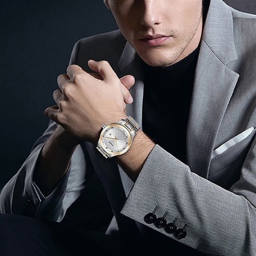 Đồng hồ NAKZEN 40 mm Nam SS8012GD-7N3 Màu Bạc