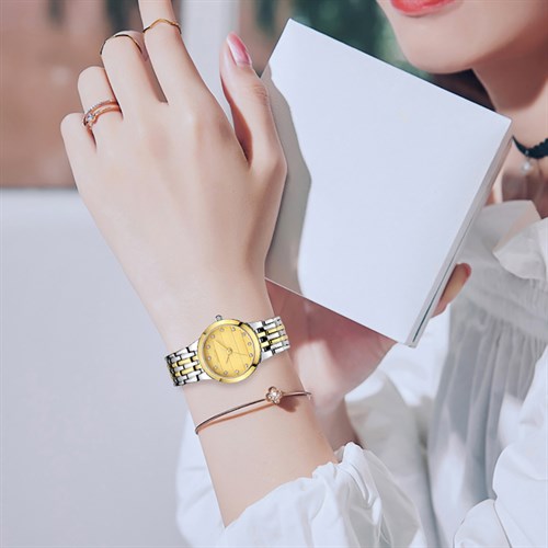 Đồng hồ NAKZEN 24 mm Nữ SS4036LDD-3 Màu Bạc