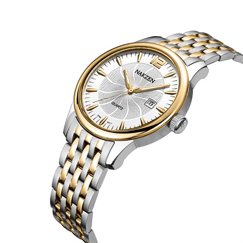 Đồng hồ NAKZEN 39 mm Nam SS4005GTT-7N3 Màu Bạc