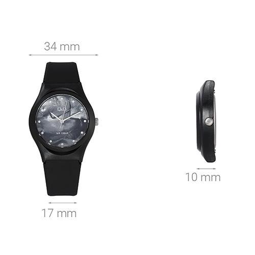 Đồng hồ Q&Q 34 mm Nữ VQ86J047Y Màu Đen