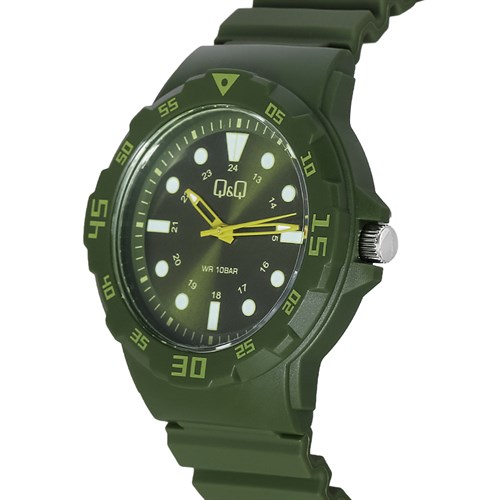 Đồng hồ Q&Q 43 mm Nam VR18J009Y Màu Xanh lá