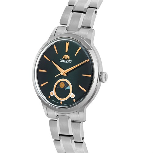 Đồng hồ ORIENT Sun & Moon 34 mm Nữ RA-KB0005E00B Màu Bạc