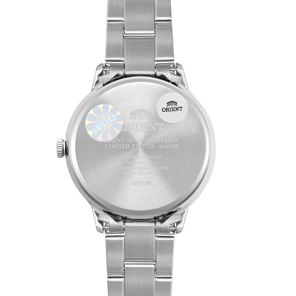 Đồng hồ ORIENT Sun & Moon 34 mm Nữ RA-KB0005E00B Màu Bạc