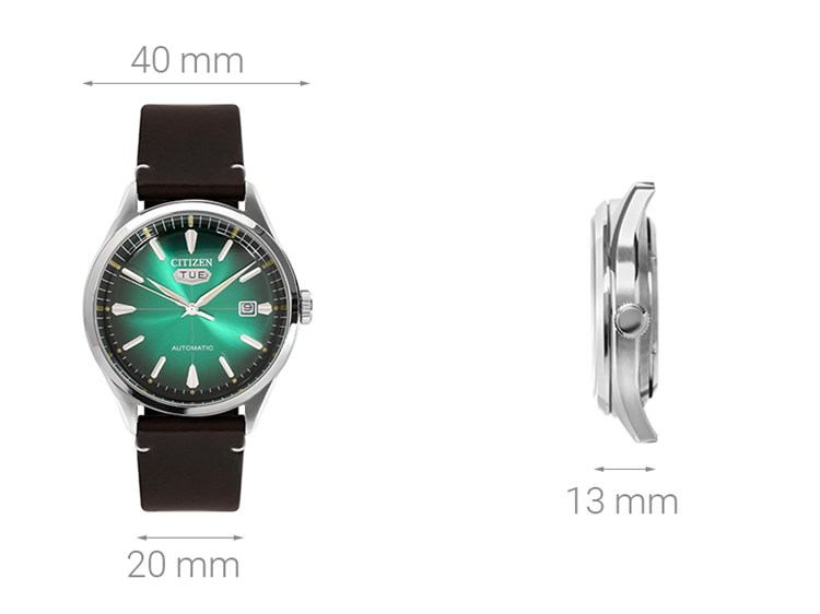 Đồng hồ CITIZEN C7 40 mm Nam NH8390-03X Màu Nâu