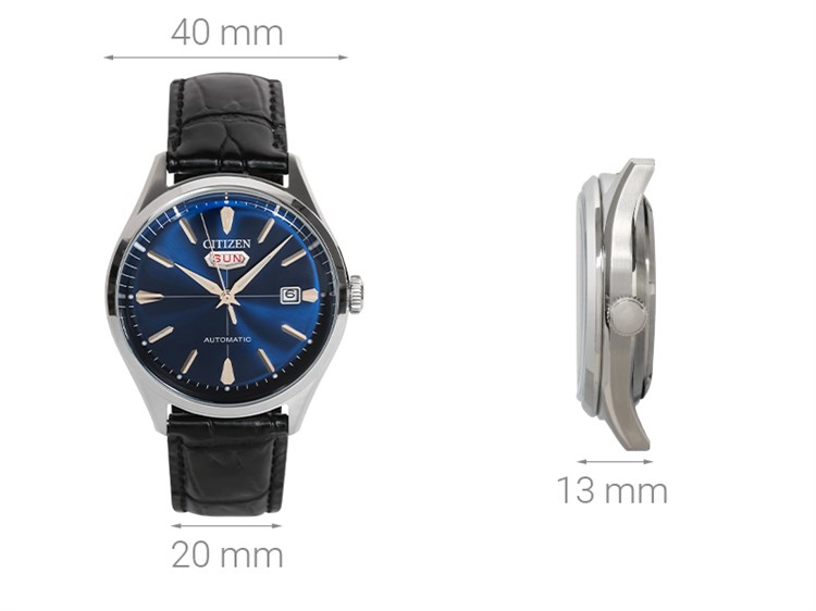 Đồng hồ CITIZEN C7 40 mm Nam NH8390-20L Màu Đen