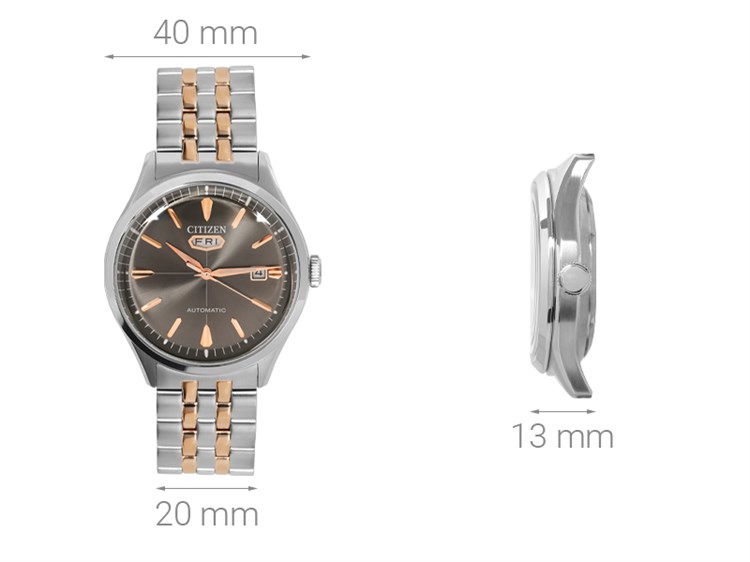 Đồng hồ CITIZEN C7 40 mm Nam NH8394-70H Màu Bạc