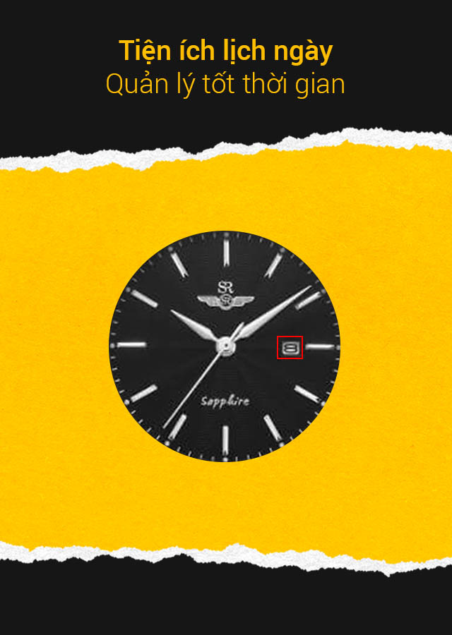 Đồng hồ nữ SR Watch SL1057.4101TE có ô lịch ngày tiện lợi Đồng hồ nữ SR Watch SL1057.4101TE có ô lịch ngày tiện lợi