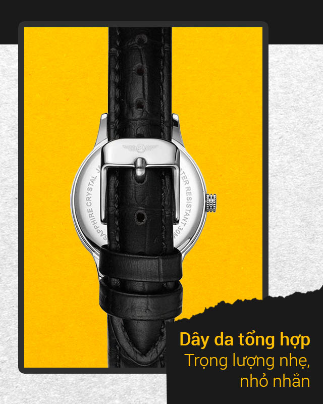 Đồng hồ nữ SR Watch SL1057.4101TE có dây đeo da nhẹ nhàng Đồng hồ nữ SR Watch SL1057.4101TE có dây đeo da nhẹ nhàng