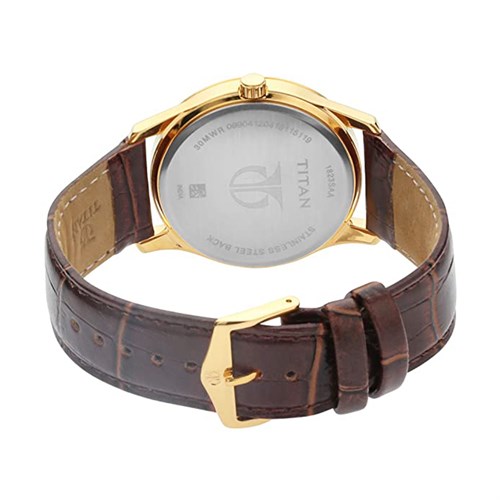 Đồng hồ TITAN Gents Karishma 40 mm Nam 1823YL01 Màu Nâu
