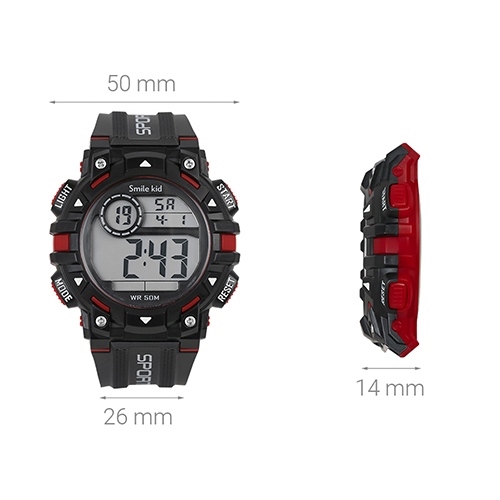 Đồng hồ SMILE KID 50 mm Trẻ em SL065-01 Màu Đen