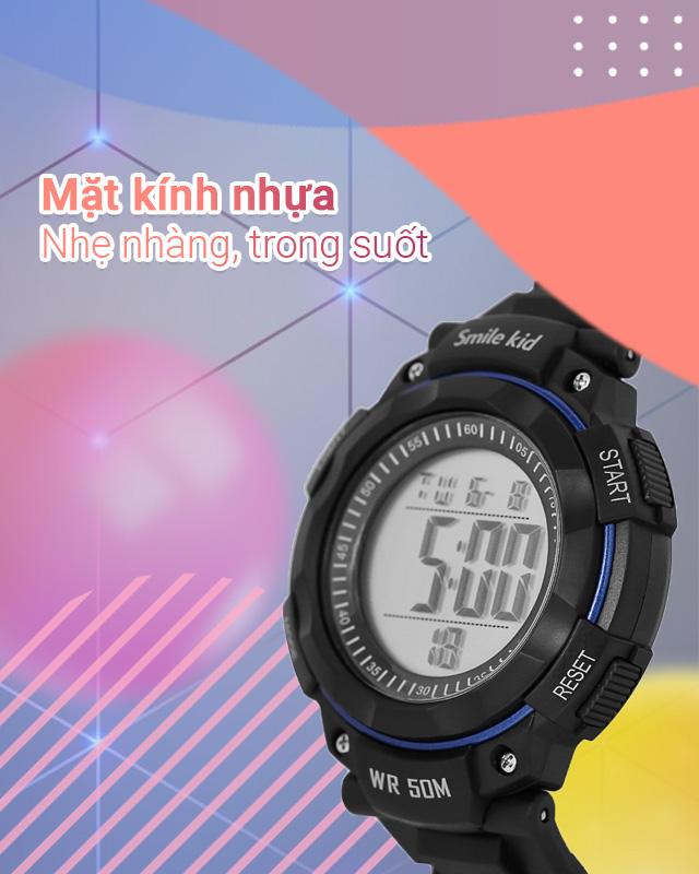 Đồng hồ trẻ em Smile Kid SL068-01 có mặt kính chịu lực tốt Đồng hồ trẻ em Smile Kid SL068-01 có mặt kính chịu lực tốt