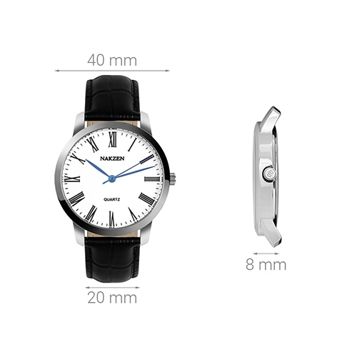 Đồng hồ NAKZEN 40 mm Nam SL4115G-7 Màu Đen