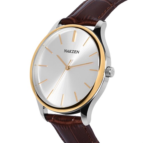 Đồng hồ NAKZEN 40.5 mm Nam SL4118GBN-7NR Màu Nâu