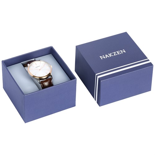 Đồng hồ NAKZEN 40.5 mm Nam SL4118GBN-7NR Màu Nâu