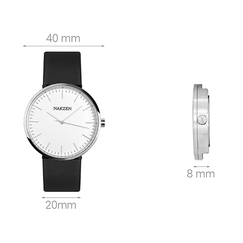 Đồng hồ NAKZEN 40 mm Nam SL9287GBK-7 Màu Đen