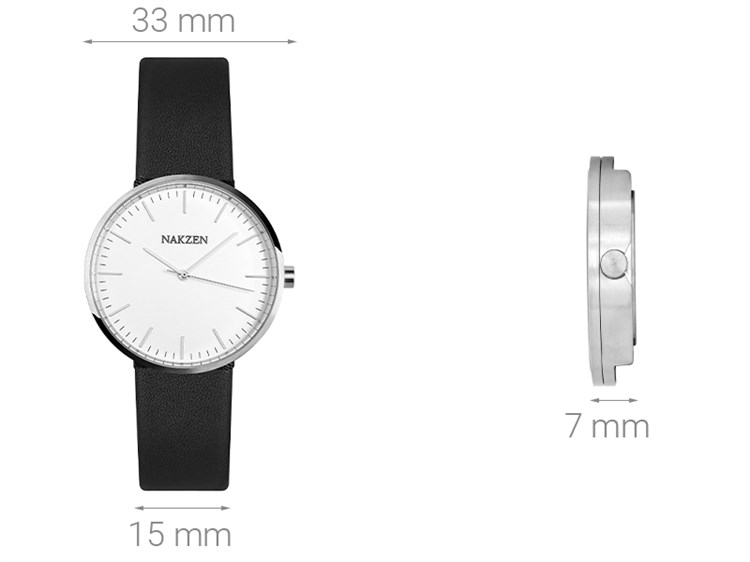 Đồng hồ NAKZEN 33 mm Nữ SL9287LBK-7 Màu Đen