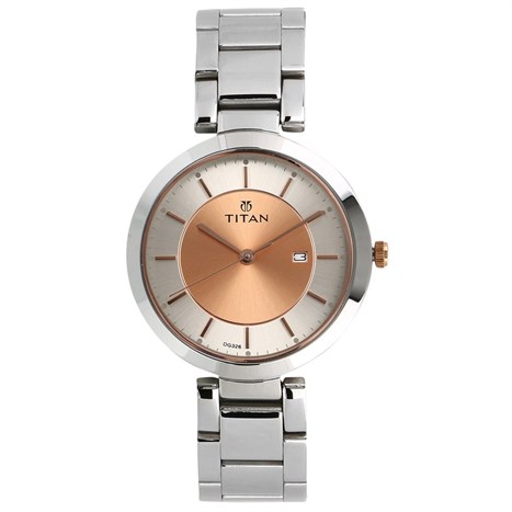 Đồng hồ TITAN 35 mm Nữ 2480KM01 Màu Bạc