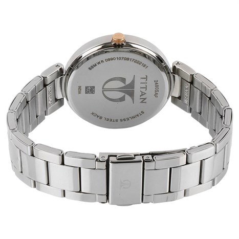 Đồng hồ TITAN 35 mm Nữ 2480KM01 Màu Bạc