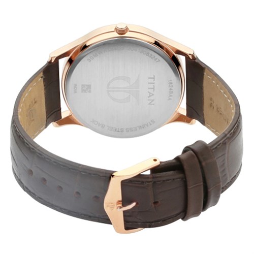 Đồng hồ TITAN 40 mm Nam 1824WL01 Màu Nâu