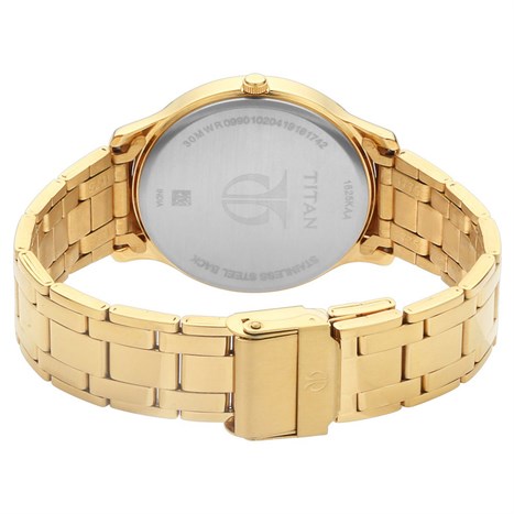 Đồng hồ TITAN 41 mm Nam 1825YM01 Màu Vàng