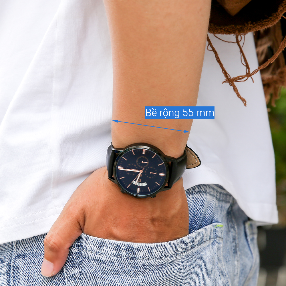 Đồng hồ ELIO 43 mm Nam EL079-01