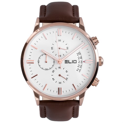 Đồng hồ ELIO 43 mm Nam EL079-02 Màu Nâu