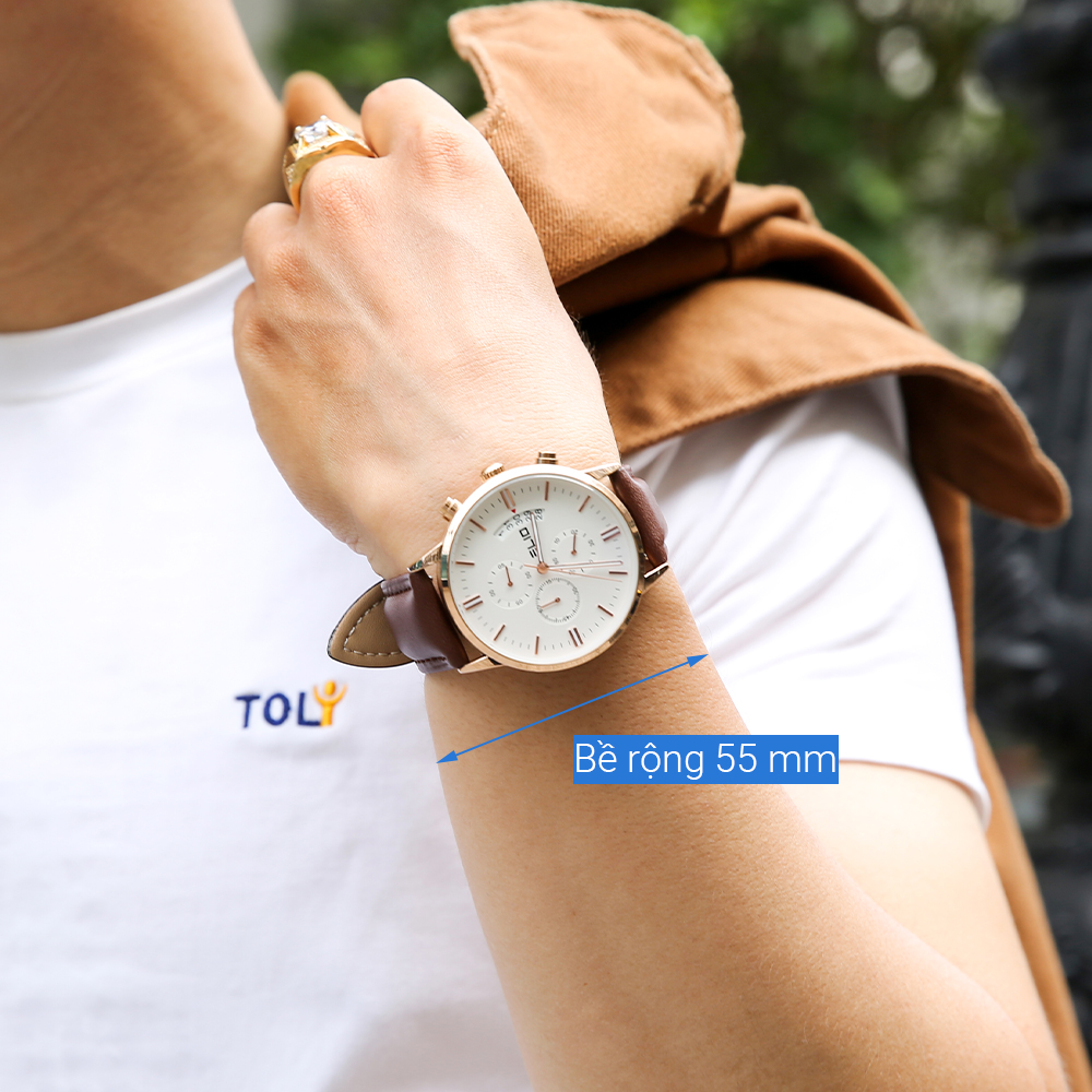 Đồng hồ ELIO 43 mm Nam EL079-02