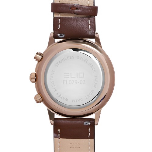 Đồng hồ ELIO 43 mm Nam EL079-02 Màu Nâu