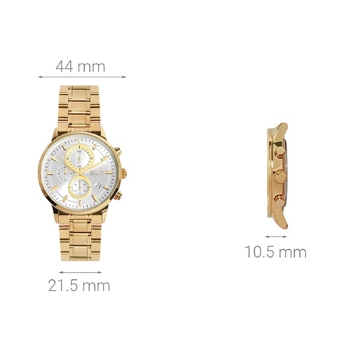 Đồng hồ ELIO 44 mm Nam ES066-02 Màu Vàng