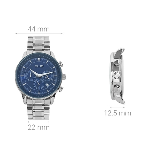 Đồng hồ ELIO 44 mm Nam ES067-01 Màu Bạc