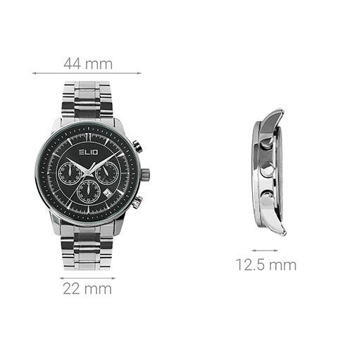 Đồng hồ ELIO 44 mm Nam ES067-02 Màu Bạc