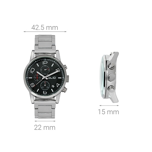 Đồng hồ ELIO 42.5 mm Nam ES068-02 Màu Bạc