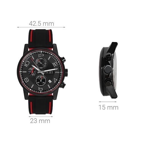 Đồng hồ ELIO 42.5 mm Nam EP002-02 Màu Đen