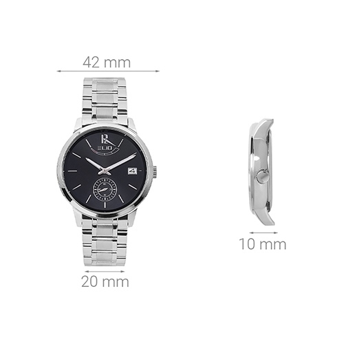 Đồng hồ ELIO 42 mm Nam ES071-01 Màu Bạc